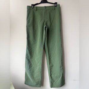Under Armour Youth Garçons Chicos Army Green Stretch Pants - Size Large